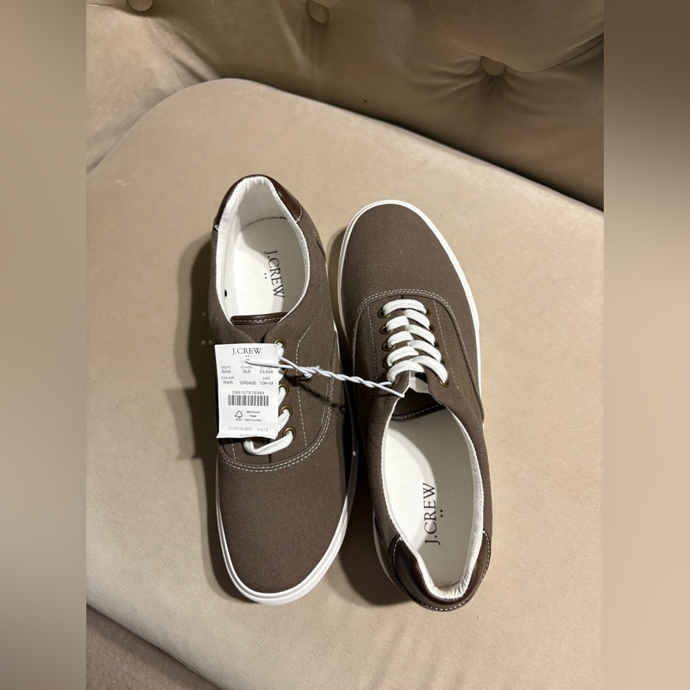 J crew factory NWT canvas men’s shoes